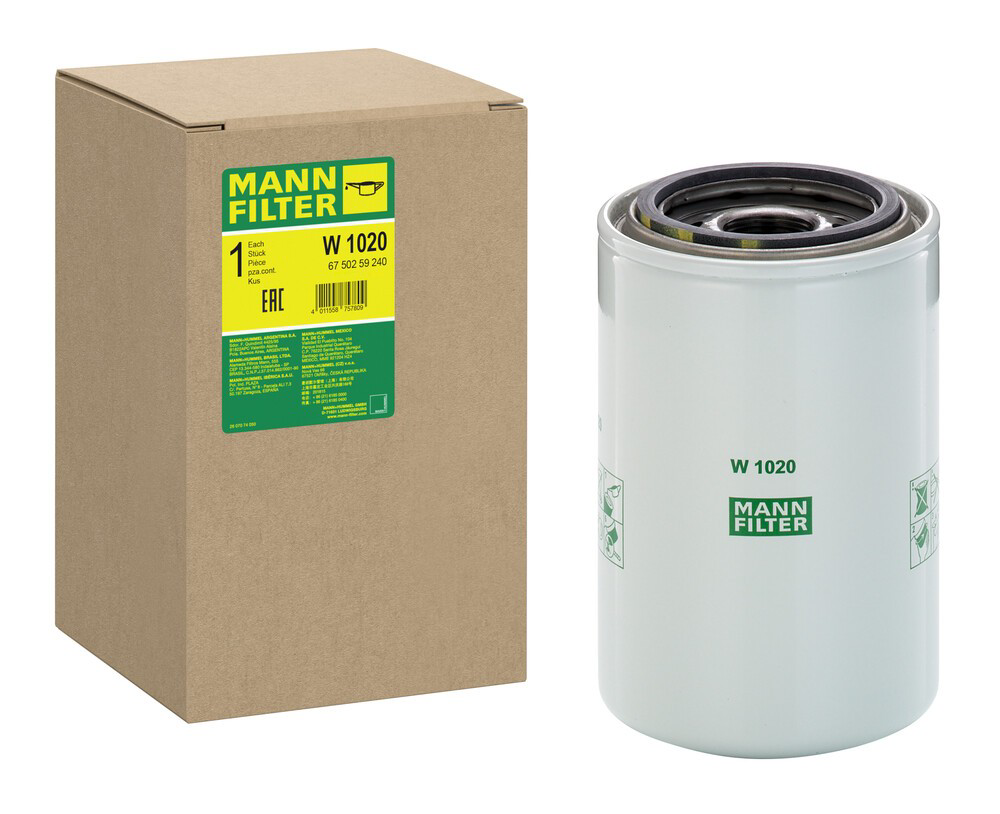 W1020 Mann-Filter Filtro aceite