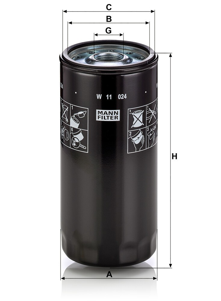 Filtro de aceite Mann-Filter W11024 precio, desde 33,73 EUR