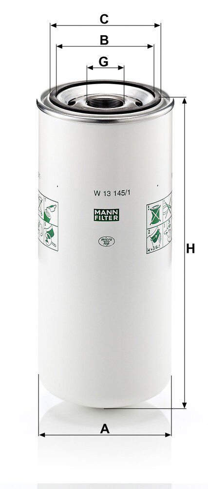 W131451 Mann-Filter Filtro aceite