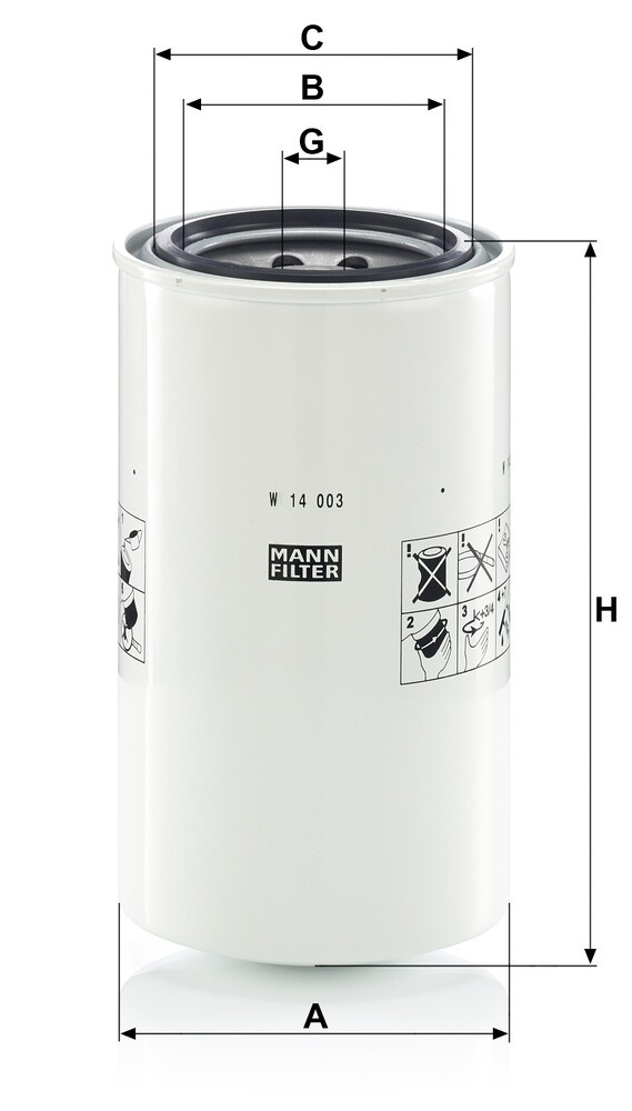 Filtro del sistema hidráulico HF28885 Fleetguard