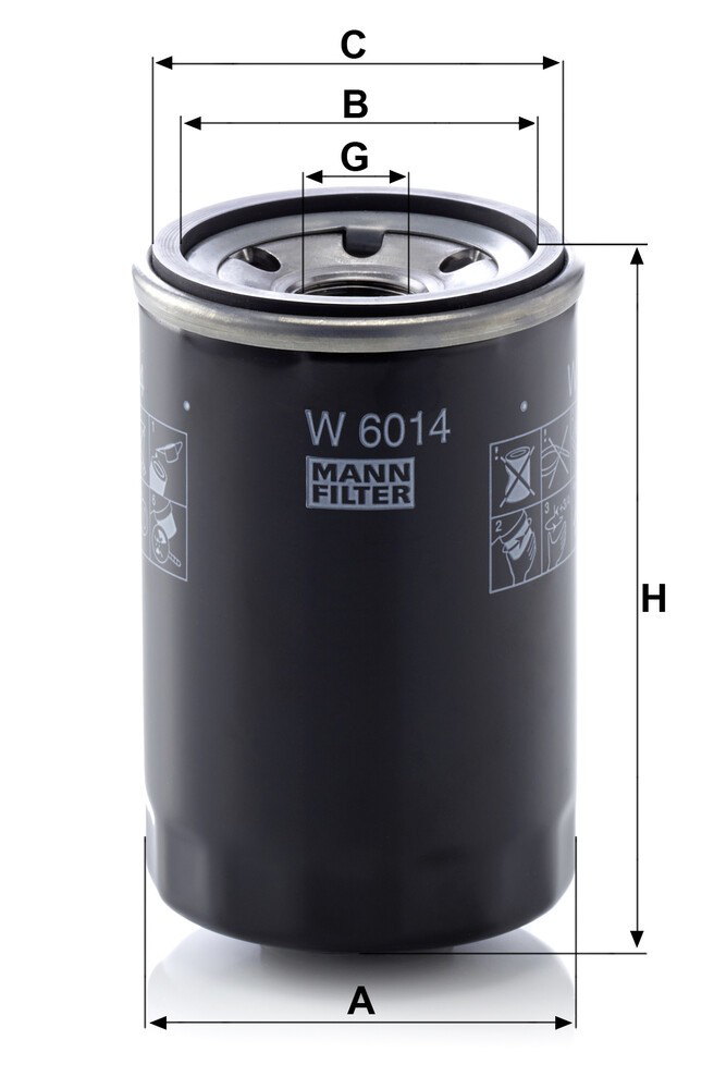 Filtro de aceite Mann-Filter W6014 precio, desde 13,42 EUR