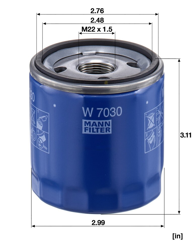 Comprar W7030 Mann-Filter Filtros de aceite