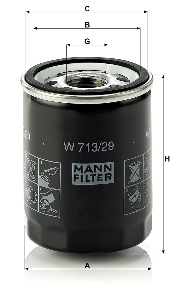 Filtro de aceite Mann-Filter W71329 precio, desde 11,13 EUR