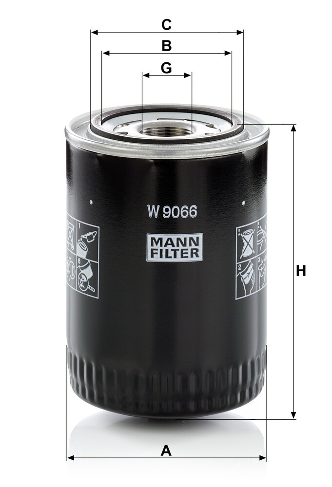 W9066 Mann-Filter Filtro aceite