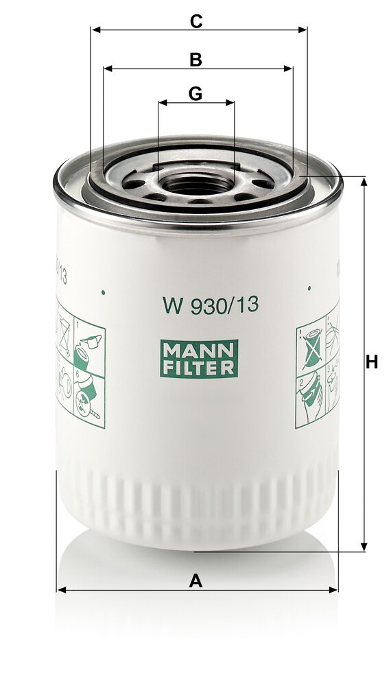 Filtro de aceite motor Jaguar EBC9658