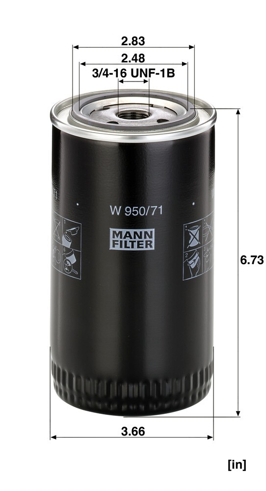 Filtro de aceite 451203010 Bosch