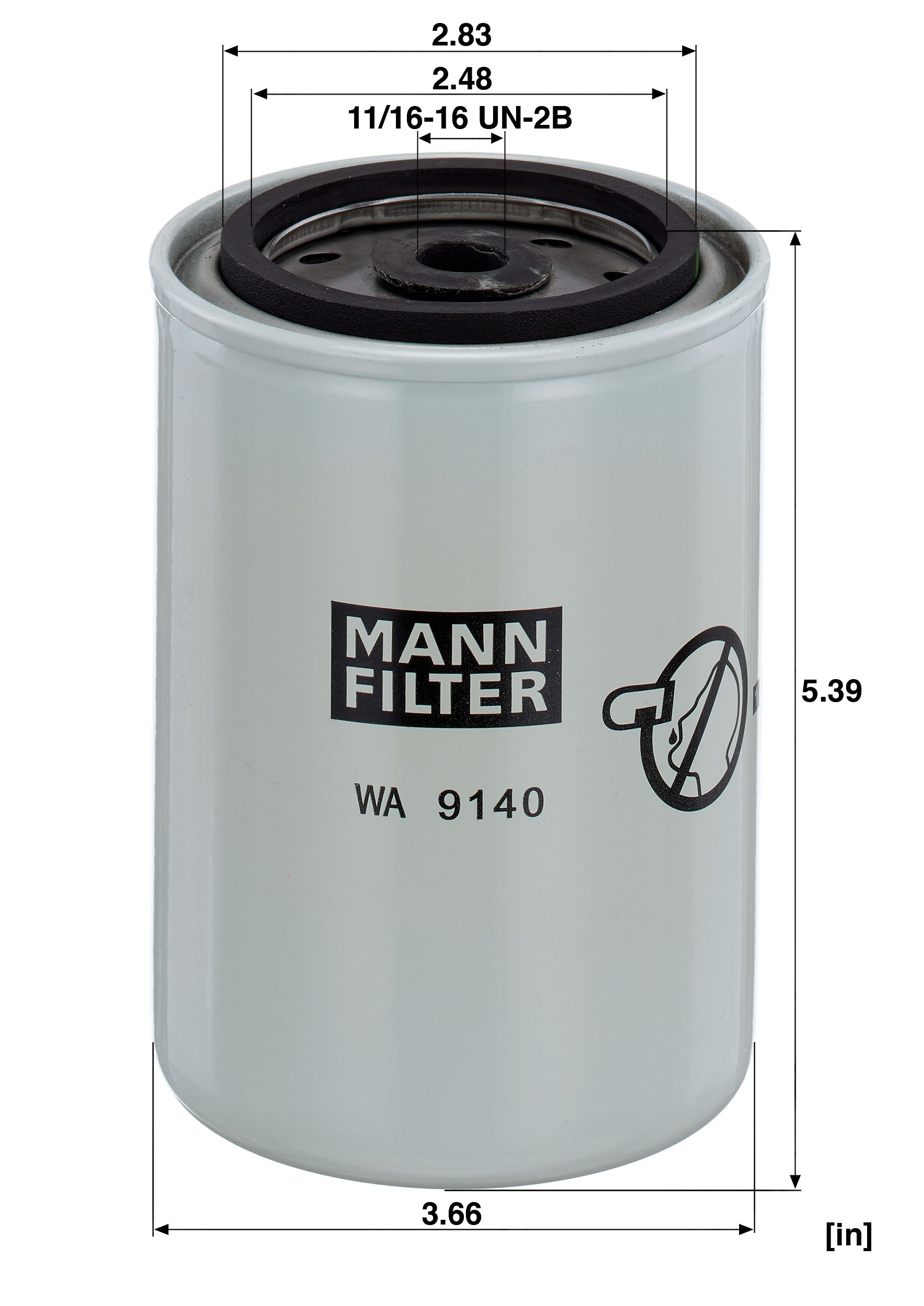Filtro del sistema de refrigeración Mann-Filter WA950 precio, desde 20,35 EUR