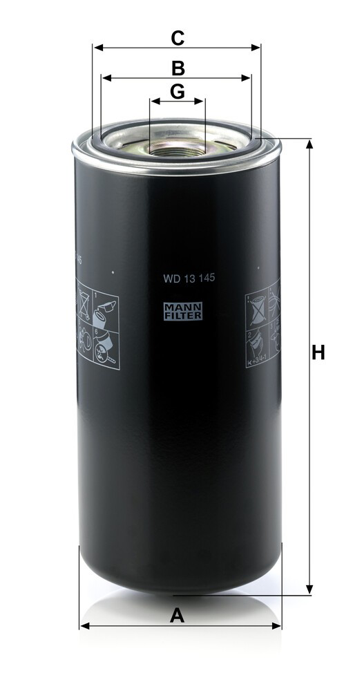 Filtro del sistema hidráulico Mann-Filter WD13145 precio, desde 38,56 EUR