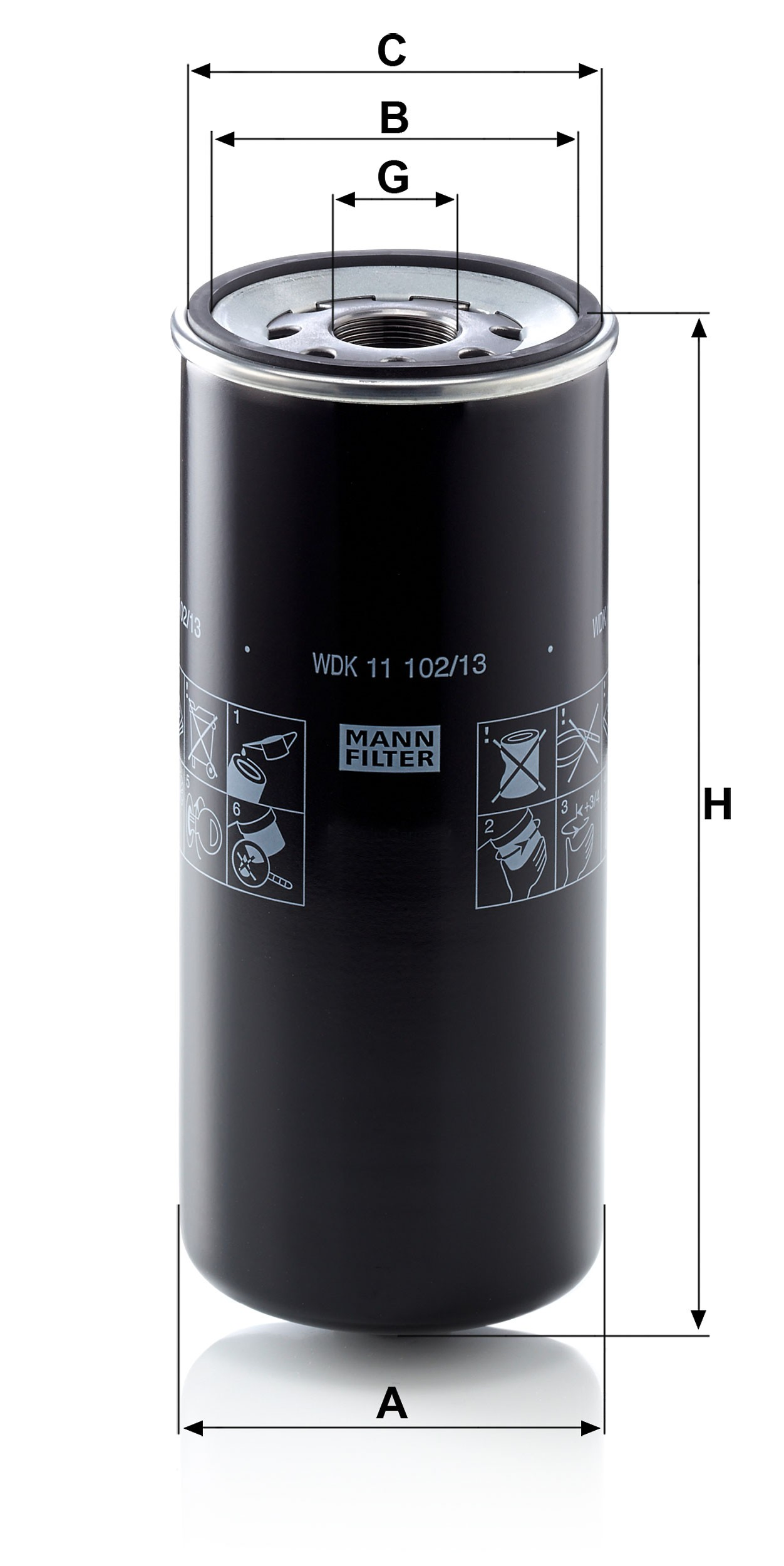 Filtro de gasoil Renault (RVI) 7423044513