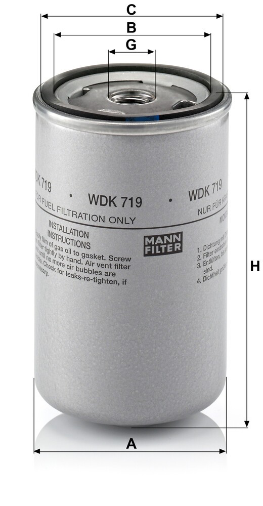 Filtro de gasoil Iveco 42074972