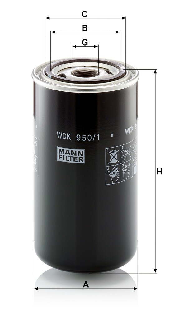 WDK9501 Mann-Filter Filtro de gasolina