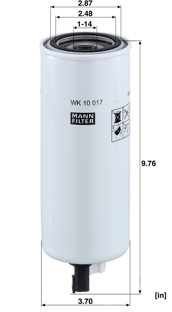 Filtro combustible Mann-Filter WK10017X precio, desde 52,59 EUR