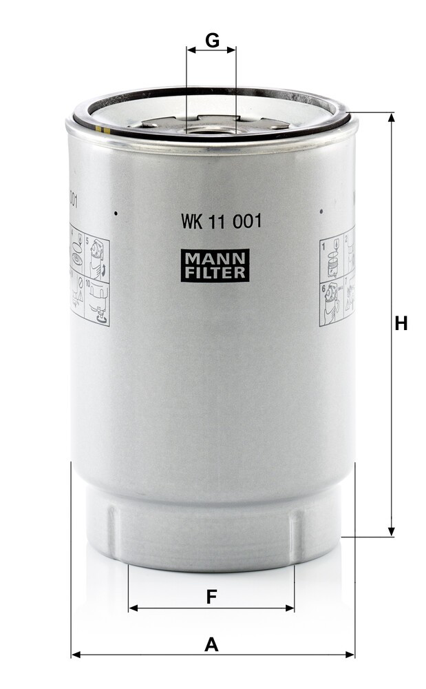 WK11001X Mann-Filter Filtro de gasolina