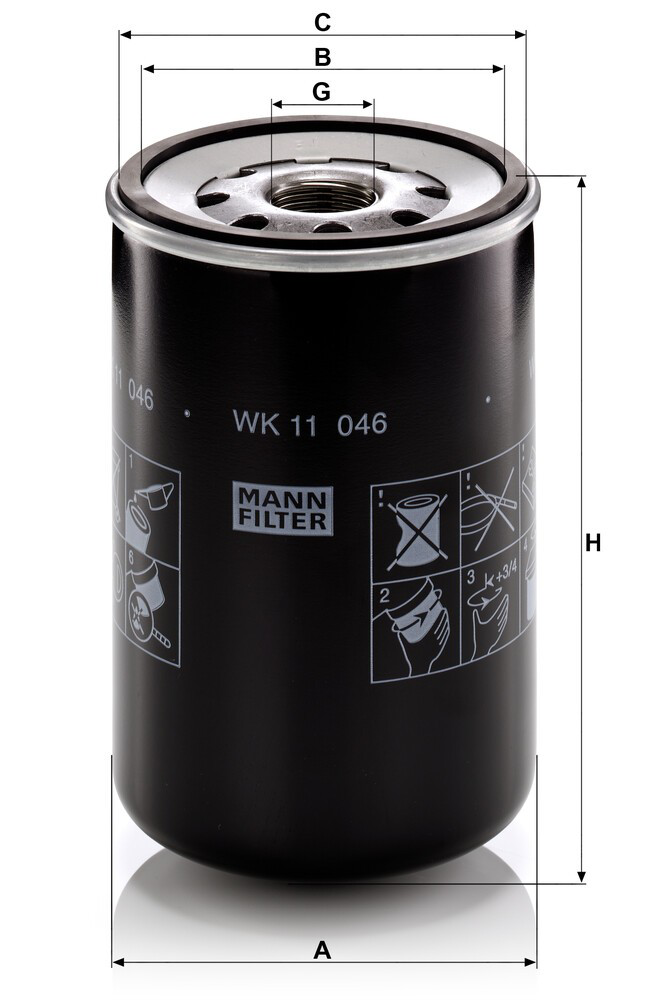 WK11046 Mann-Filter Filtro de gasolina
