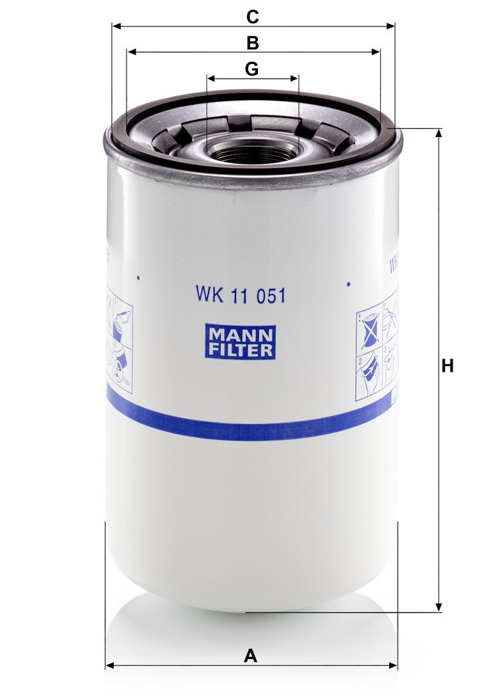 Filtro combustible Mann-Filter WK11051 precio, desde 13,52 EUR