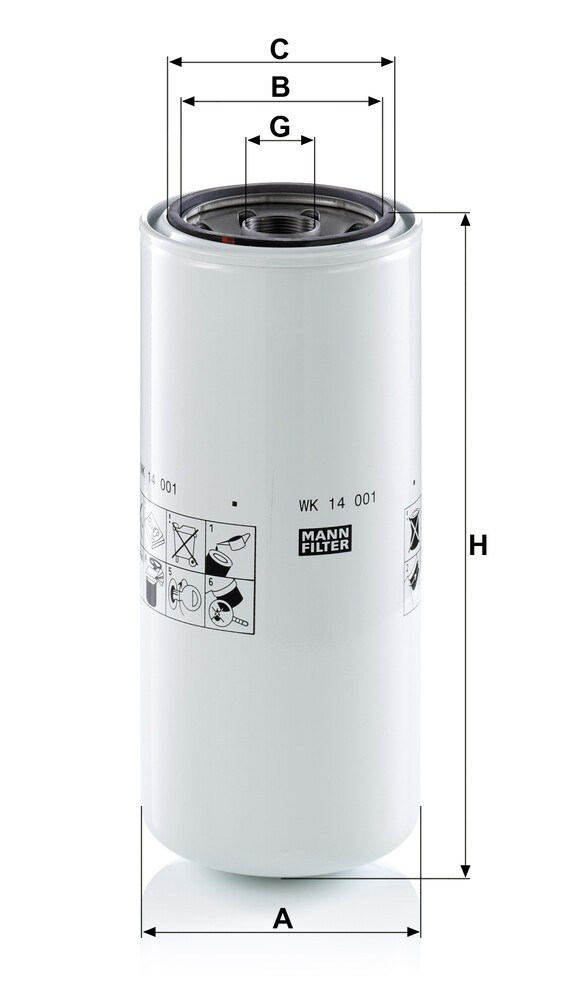 1R0755 Caterpillar Filtro de gasolina