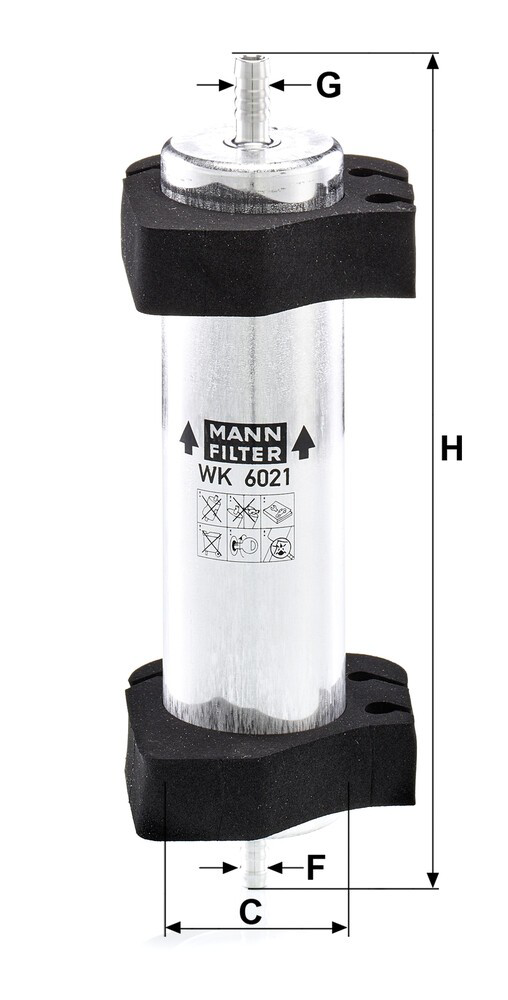 WK6021 Mann-Filter Filtro de gasolina