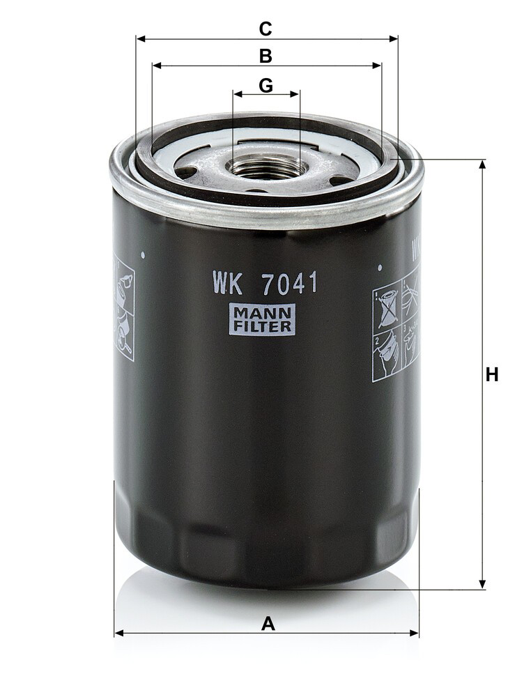 WK7041 Mann-Filter Filtro de gasolina