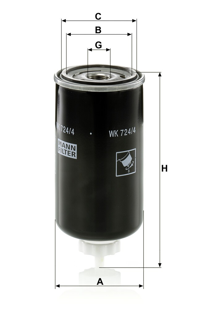 WK7244 Mann-Filter Filtro de gasolina