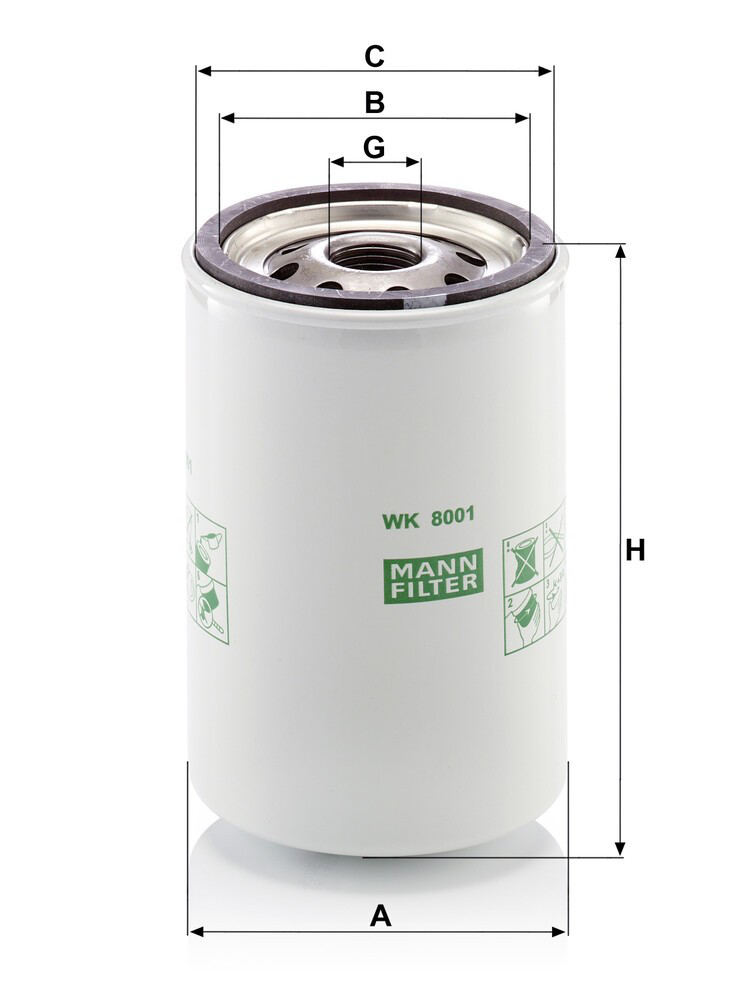 WK8001 Mann-Filter Filtro de gasolina