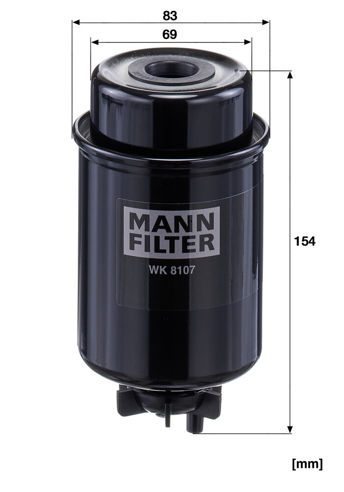 Filtro de gasoil Mann-Filter WK8107