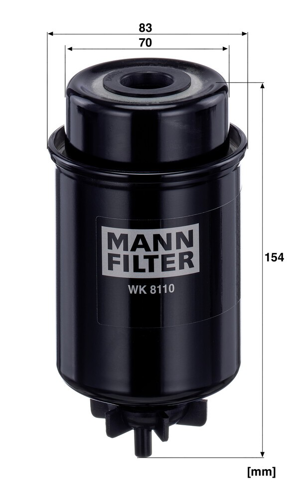 Filtro de combustible 26560919 Perkins