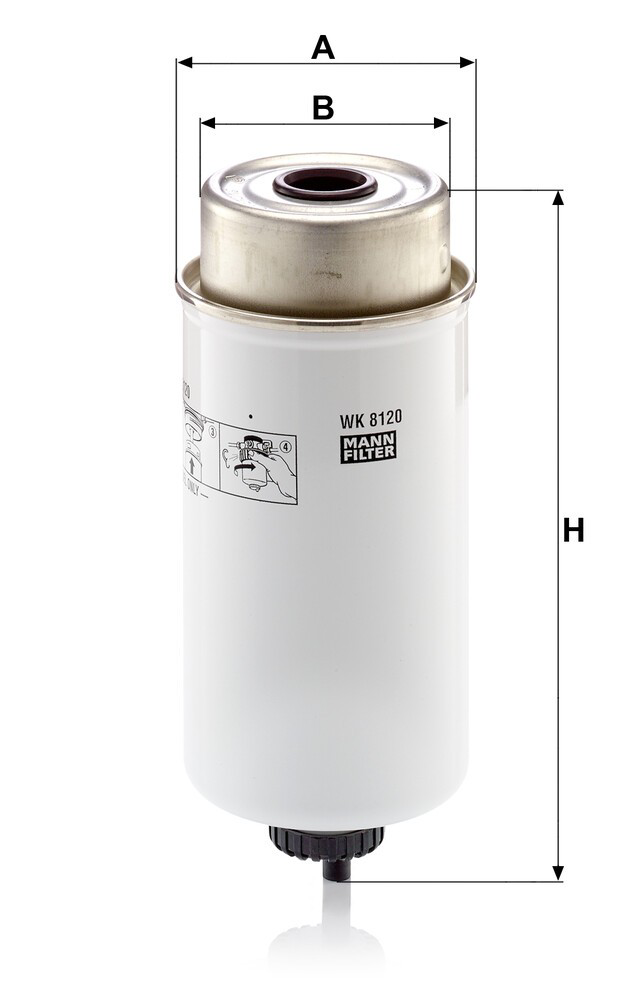 442555A1 Perkins Filtro de gasolina