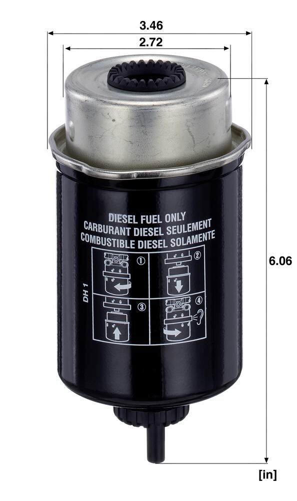Filtro combustible John Deere RE508202 precio, desde 47,02 EUR