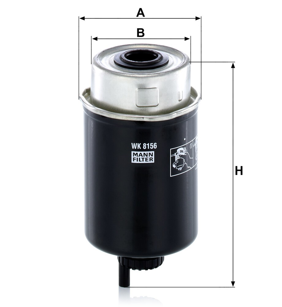 WK8156 Mann-Filter Filtro de gasolina