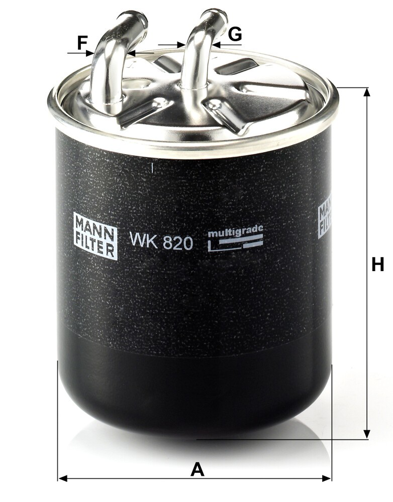 WK820 Mann-Filter Filtro de gasolina