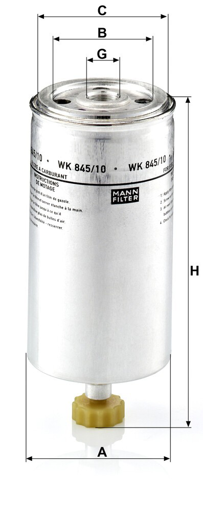 0695832 DAF Filtro de gasolina