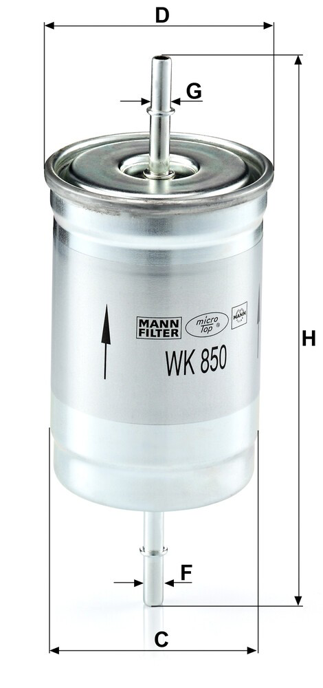 Filtro combustible Mann-Filter WK850 precio, desde 16,86 EUR