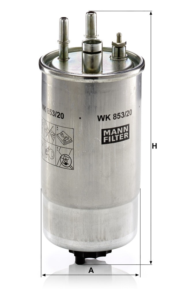 WK85320 Mann-Filter Filtro de gasolina