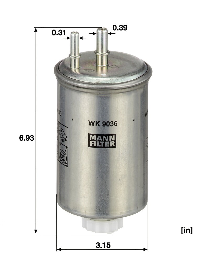 WK9036 Mann-Filter Filtro de gasolina
