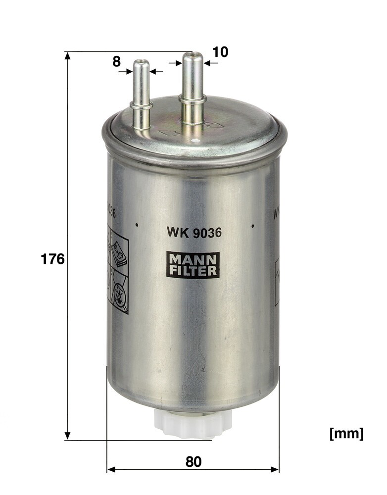 Filtro de gasoil Mann-Filter WK9036