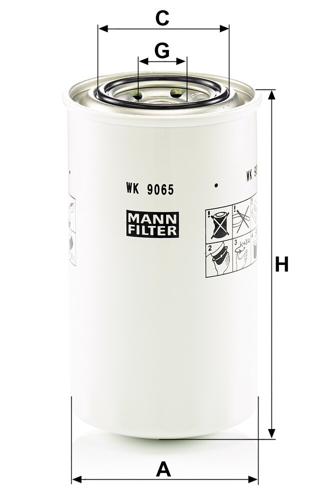 WK9065 Mann-Filter Filtro de gasolina