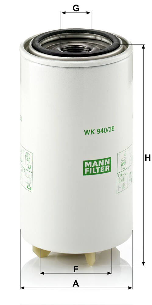 FS1242 Volvo Filtro de gasolina