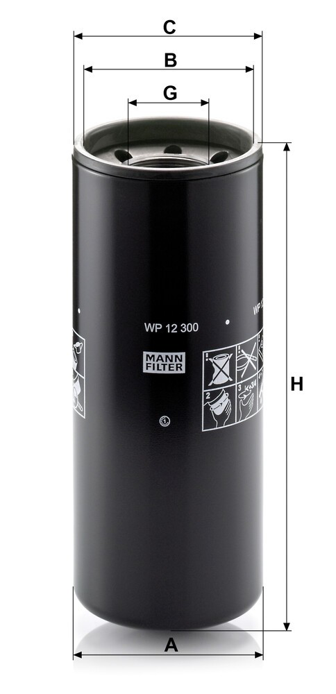 WP12300 Mann-Filter Filtro aceite