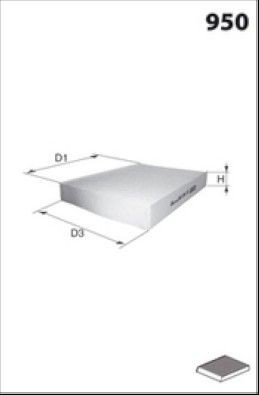 Filtro de polen Daily III furgoneta (1999-2006) original desde 9,86 €