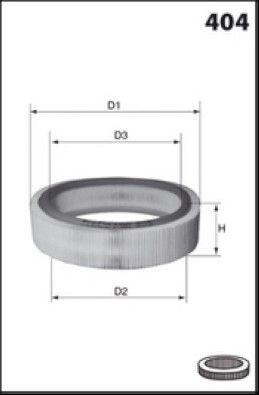 Filtro de aire coche Renault 11  (BC37)