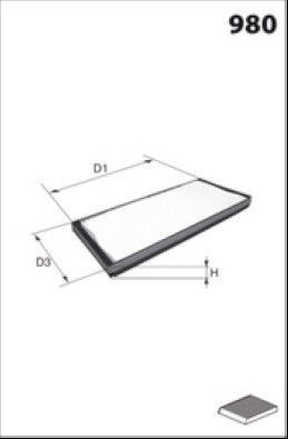 Filtro de polen 405 II sedán (1992-1995) original desde 8,97 €