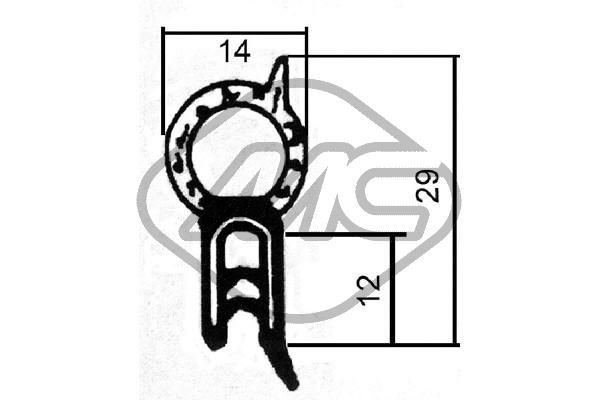 Junta de puerta delantera izquierda Metalcaucho 00600 precio, desde 3,18 EUR