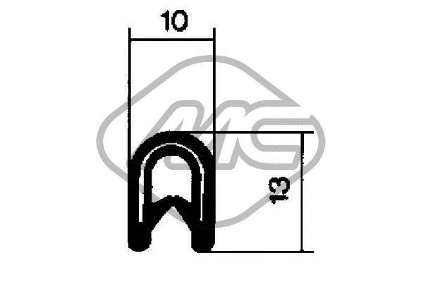 Comprar 00605 Metalcaucho Junta de puerta delantera izquierda