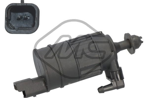 02074 Metalcaucho Bomba-motor de limpiaparabrisas delantero/trasero