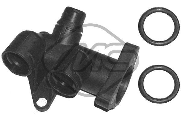03566 Metalcaucho Brida del sistema de refrigeración (triple unión)