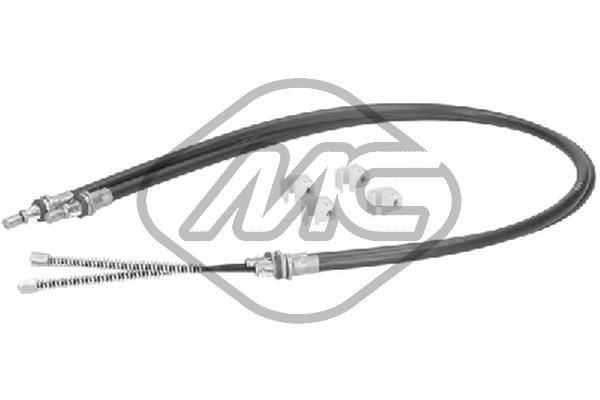 80026 Metalcaucho Cable de freno de mano trasero derecho/izquierdo