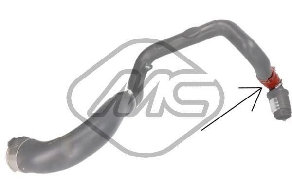 97789 Metalcaucho Manguera del intercooler