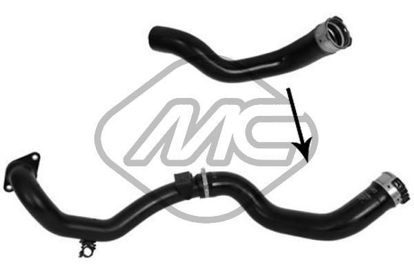 98398 Metalcaucho Manguera del intercooler