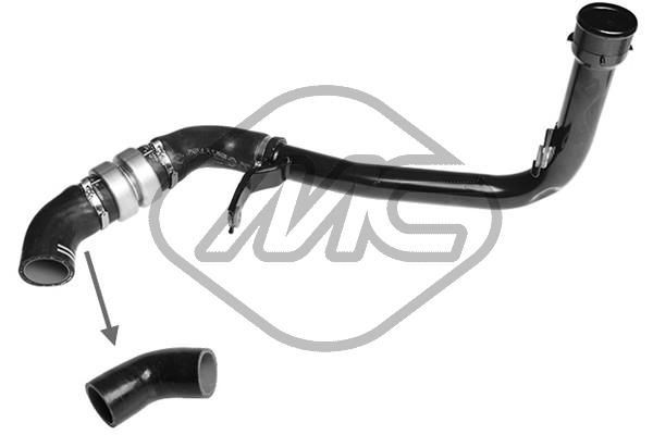 99139 Metalcaucho Manguera del intercooler