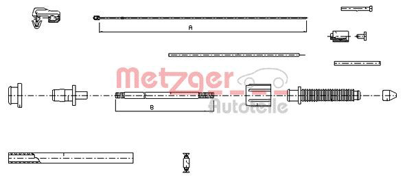 100382 Metzger Cable del acelerador